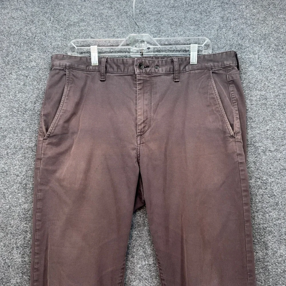 Rag & Bone Chino Pants Mens 36 Brown Slim Fit Standard Issue Cotton Twill Casual